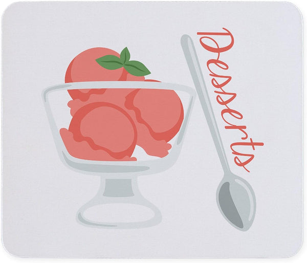 CafePress Sorbet Desserts Mousepad Non-Slip Rubber Gaming Mousepad