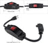 3 Prong Extension Cord with Waterproof Switch - 14/3 SJT Heavy Duty Power Cable with LED On/Off Switch, 1.5 Ft, Black