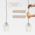VONLUCE Pendant Lights Kitchen Island, Brushed Nickel Pendant Lighting for Kitchen Island with Hanging Cord for Bedroom