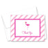 MyExpression.com 50 Hot Pink Flamingo Thank You Cards