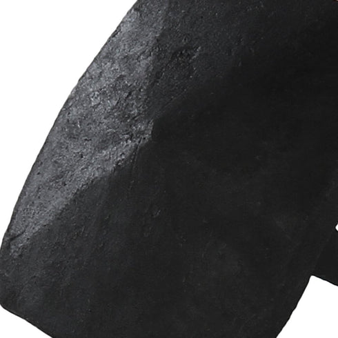 A29 Set of 6 Square Pyramid Decorative Iron Nails, 1 1/4 X 1 Inch, Natural Black Iron Finish