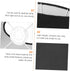 NUOBESTY Oval Fabric Lamp Shade for Desk and Floor Lamps Cloth Cover Compatible Black Exterior with White Interior