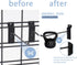 12 Pc Slatwall Hooks, 6 Inch Metal Slatwall Accessories for Garage Storage and Retail Display