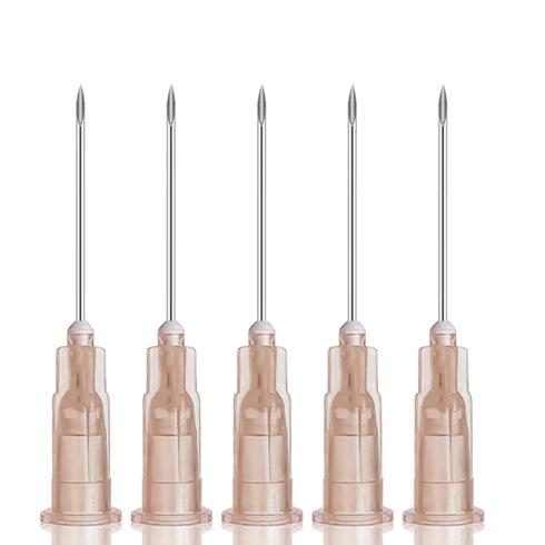 100 Pack 26Ga 1 Inch Disposable Syringes with Cap for Lab Supplies, Pet, Poultry, Industrial Dispensing