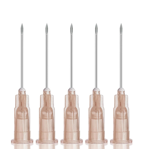 100 Pack 26Ga 1 Inch Disposable Syringes with Cap for Lab Supplies, Pet, Poultry, Industrial Dispensing