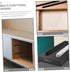 2pcs Balacoo Side Mount Drawer Slides with Wheels Smooth Silent Sliding Furniture Guide Rails for Dressers Bedside