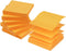 Early Buy Pop Up Sticky Notes 3x3 Refills, 6 Pads, Solid Color, 100 Sheets/Pad (Orange)