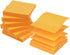 Early Buy Pop Up Sticky Notes 3x3 Refills, 6 Pads, Solid Color, 100 Sheets/Pad (Orange)
