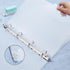 SUPERFINDINGS 2PCS Clear A4 Notebook Binder, PVC Plastic Covers, 4 Rings, Loose Leaf Binder, 12.4x10.4x1.18inch