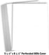 5 1/2 8 1/2" 80 lb 100 Pack Hamilco White Cardstock Thick Paper - Blank Index Flash Note & Post Cards - X Perforated