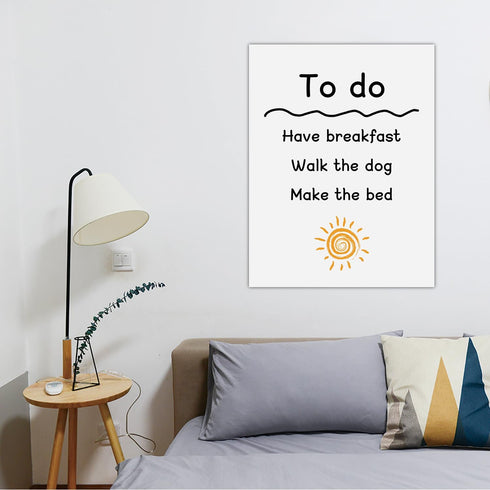 Self-stick Dry Erase Sheets for Wall, 9 x 12 Inch - 5 Pack with 2 Markers, Restickable Whiteboards for Smooth Surfaces