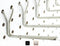 Stainless Steel Pegboard Hooks 25-Pack, 4" L Hook, Fits Any Peg Board for Organizing Tools, Accessories