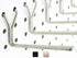 Stainless Steel Pegboard Hooks 25-Pack, 4" L Hook, Fits Any Peg Board for Organizing Tools, Accessories