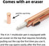 YOUMI 4 in 1 Multicolor Pen, Multifunction with Metal Cased 0.5mm Mechanical Pencil and Ballpoint Pens