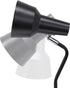 LD1072-BLK 15.2" Simple Designs Sleek Essentials Metal Cone Shade Desk Lamp with Adjustable Shade and Dual USB Ports