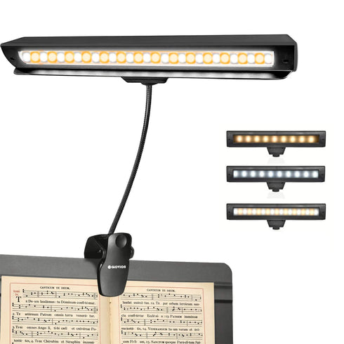 Rechargeable Music Stand Light, 19 LEDs Clip On Reading Light - 3