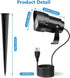 12W 110V 120V 4.9ft 3-Plug 5000K 2Packs HIBOITEC Spot Lights Outdoor to Landscape Lighting Waterproof Spotlight