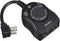 Outdoor Timer Outlet, Dusk to Dawn Light Sensor Timer, Weatherproof 2 Grounded Outlets for Christmas Lights (1 Pack)