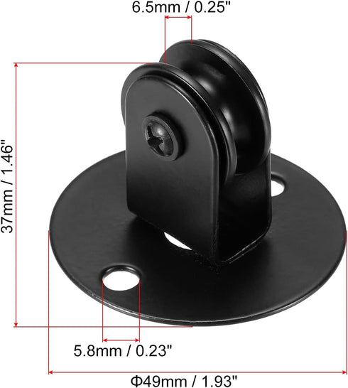 Pack 2 MECCANIXITY Pendant Lamp Pulley Hanging Light Chandelier Pulley Lifting Replacement Ceiling Lights Fixtures