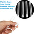 200 PCS Clear Plastic Test Tubes with Caps, 12x100mm, 8ml for Scientific Experiments, Party Supplies