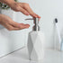 FE Soap Dispenser, 13.5oz Ceramic Bathroom Soap Dispenser with 304 Stainless Steel Pump, Decorative Liquid Hand Soap