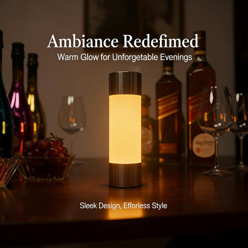 Rechargeable LED Table Lamp, Wireless Desk Lamp, Color-Changing Ambient Light, Multicolor Outdoor Lamp, Suitable
