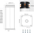 HJYCLFAZU Pack 4 15 cm) SpeeSy of Adjustable Furniture feet, Metal Table Legs, Stainless Steel Cabinet Base feet for TV