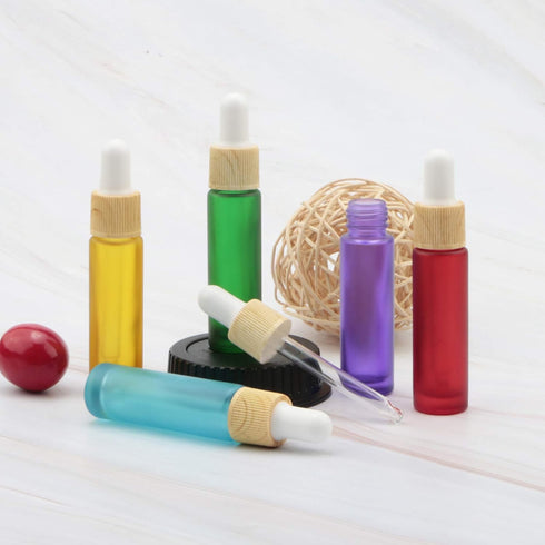 10Pcs 10ml Dropper Bottles - Glass Vials with Eye Droppers & Funnels for Essential Oils Perfumes