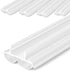 Pushglossy 4 Pcs 36" Double Bubble Kerf Door Sweep 1-3/4" Wide Vinyl Weatherstrip