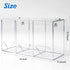 Heyrelda 3 Hairnet Dispenser and Glove Holder Wall Mount - Compartments Acrylic Hygiene Dispenser Station with Lid