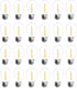Jslinter S14 5000K Daylight Outdoor String Lights Bulbs Replacement, Shatterproof, E26 Base, 24-Pack