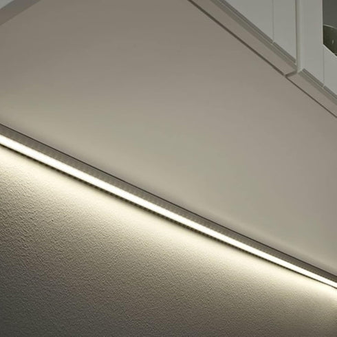 THMOOTHER 5-Pack 3.28FT (5) Matte White Pre-Drilled Clip Free LED Strip U Channel Diffuser, Tight and Flush Mounted