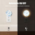 Olikked 0.5W Plug-in Coastal Blue Seaside Pattern Night Light Starfish Shells and Coral Nightlight with Dusk to Dawn