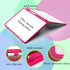Magnetic Dry Erase White Board 11.5x17inch, Small Foldable Whiteboard for Kids, School, and Office (Pink)
