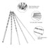 2-5mm Drill Bit Set, 5pcs HSS Steel Shank Twist Drill Bits for Metal Woodworking Tools