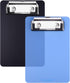 Mini Clipboard, Wisdompro 2 Pack 4" x 6" Small Clip Boards for Notepads, Memo Size, Pocket Lists (Black, Blue)