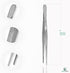 Thumb Dressing Forceps, 6 Inch Stainless Steel Multipurpose Tweezer with Serrated Tip for Precision Tasks