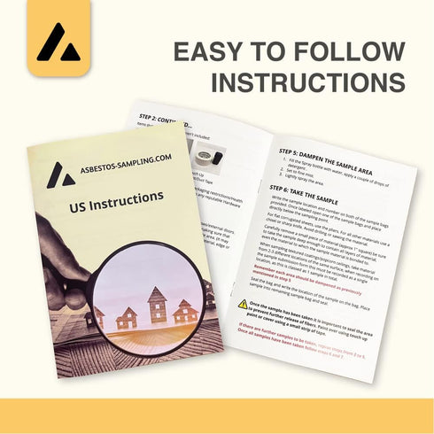Asbestos Test Kit - Sample Only Testing, 72hr NVLAP Lab Result with Testing Fee Included