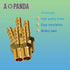 AOPANDA Brass Hose Barb Fitting, 3/8" to 3/8" NPT Male Air Hose Repair Fitting Kit, 5 Pcs Hose Clamps