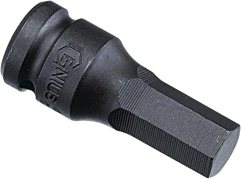 Genius Tools 1/2" Dr. 4mm Hex Impact Bit Socket, 76mmL (CR-Mo) - 447604 by GENIUS TOOLS