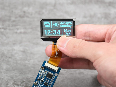 UeeKKoo 1.51inch 5/4B/3B+/3B/A+/Pi 2W, 128 64 SPI/I2C Transparent OLED Compatible with Raspberry Pi Zero W/Pi Zero x