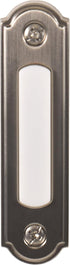 Newhouse Hardware LED Lighted Metal Door Chime Push Button (Satin Nickel) for Surface Mount Door Bell