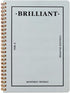 PAPERIAN Brilliant 2021 Monthly & Weekly Planner - Wirebound Undated Scheduler Diary (Grey Sky, 5.9 x 8.2 x 0.4 inches)