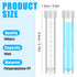 100 Pcs 10ml Plastic Test Tubes with Lids Vial Seal Cap Container Small Storage Tubes with Caps Clear Test Lab Tubes with Silicone Sealing Ring for Science Experiments Sample Water Liquid