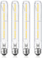 XININSUN T10 LED Bulb, 8.9 Inch Long Tubular LED Light Bulbs, 40 Watt Equivalent, 400LM, E26 4W LED T10 Bulb, Dimmable