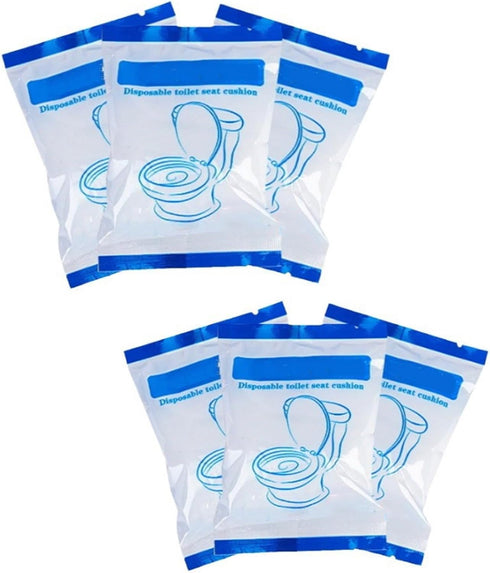 Generic 6 PCS Disposable Portable Toilet Seat Mats Non Woven Toilet Seat Cover