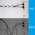 40 Pcs White Down Wall Clips, Wire Shelf Brackets for Closet Shelving with Screws