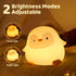Dimmable 30-Min 50H/12H Rytinazzz Penguin Silicone Night Light, Tap Control Soft Nightlight with Timer, Long Battery