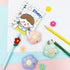 Cute 3Pcs Flower Shaped Mini Art Cutter Utility Knife - Smooth Pointed Mechanism for Office and Home Use