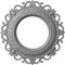 Ekena Millwork CM13OR Orrington Ceiling Medallion, 13 1/4"OD x 6 5/8"ID x 1 1/8"P, Factory Primed Finish